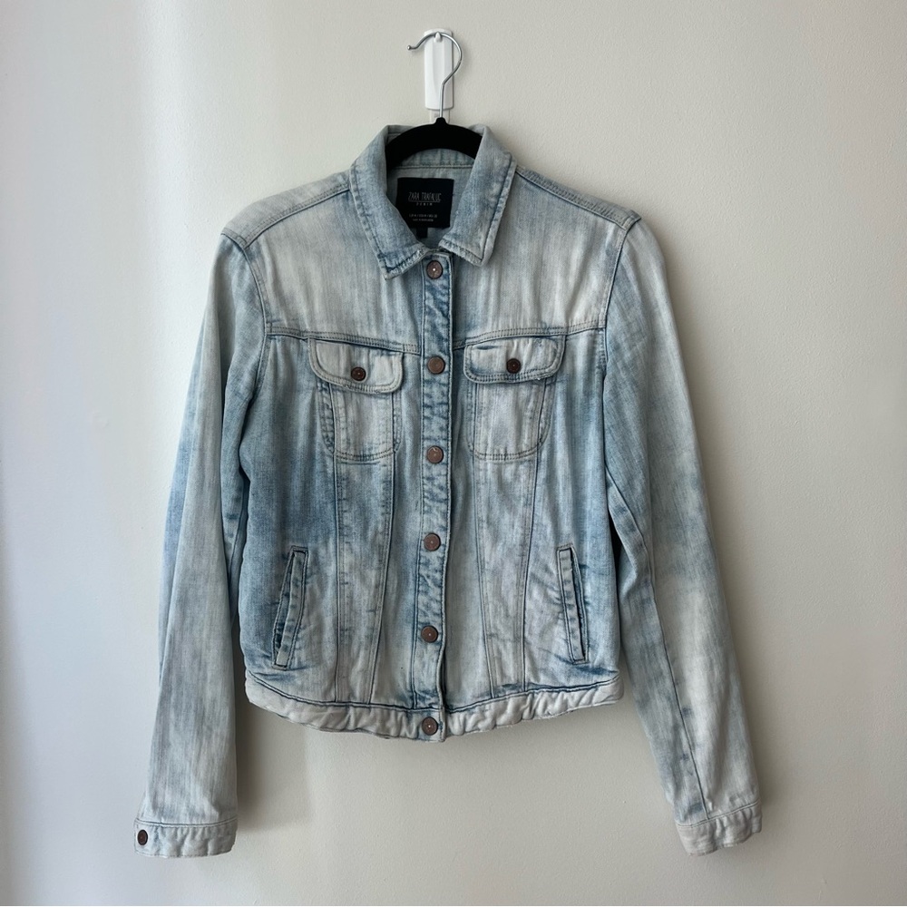 Cropped jean jacket | Zara Size M